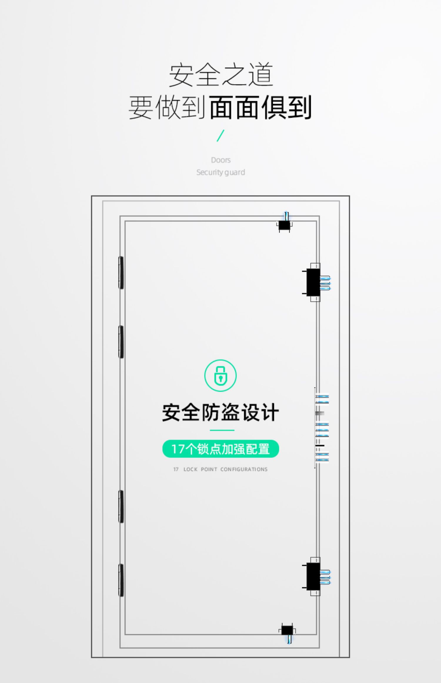 帝卡洛防盗门 型号 7716帝居 镶嵌指纹锁 冰箱拉手(单门)